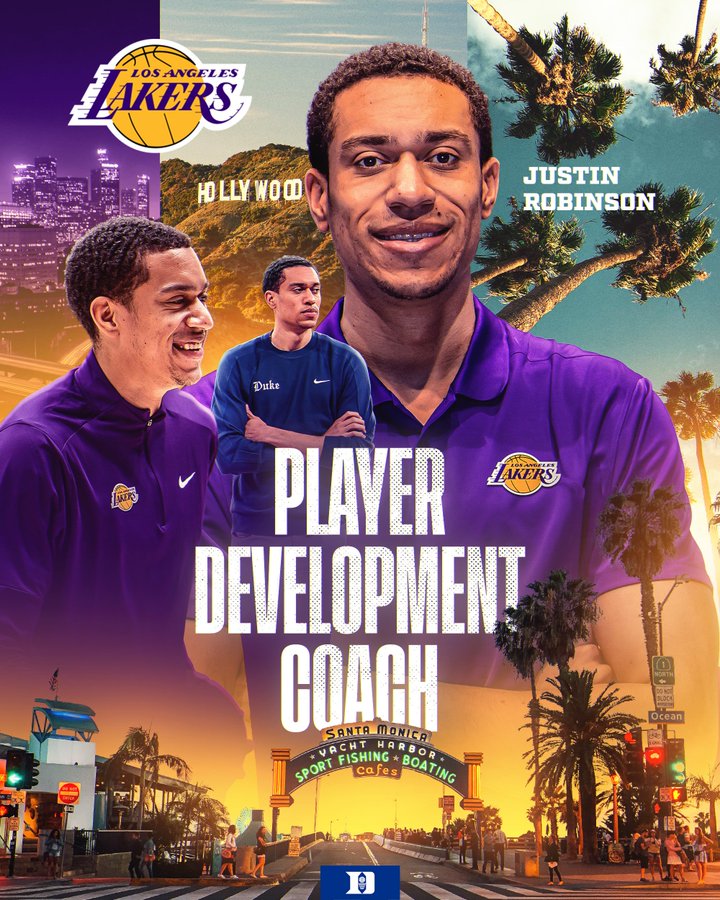 大卫·罗宾逊儿子贾斯汀·罗宾逊将加入湖人，担任球员发展教练